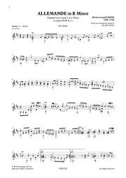Weiss - Sonata V (London/Dresden nr.7) for Guitar - G6762EM