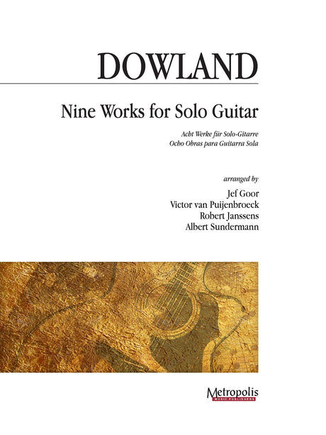 Dowland (arr. Van Puijenbroeck) - Nine Works for Solo Guitar - G7361EM