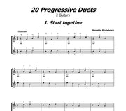 Kruisbrink - 20 Progressive Duets for 2 Guitars - GD112043DMP
