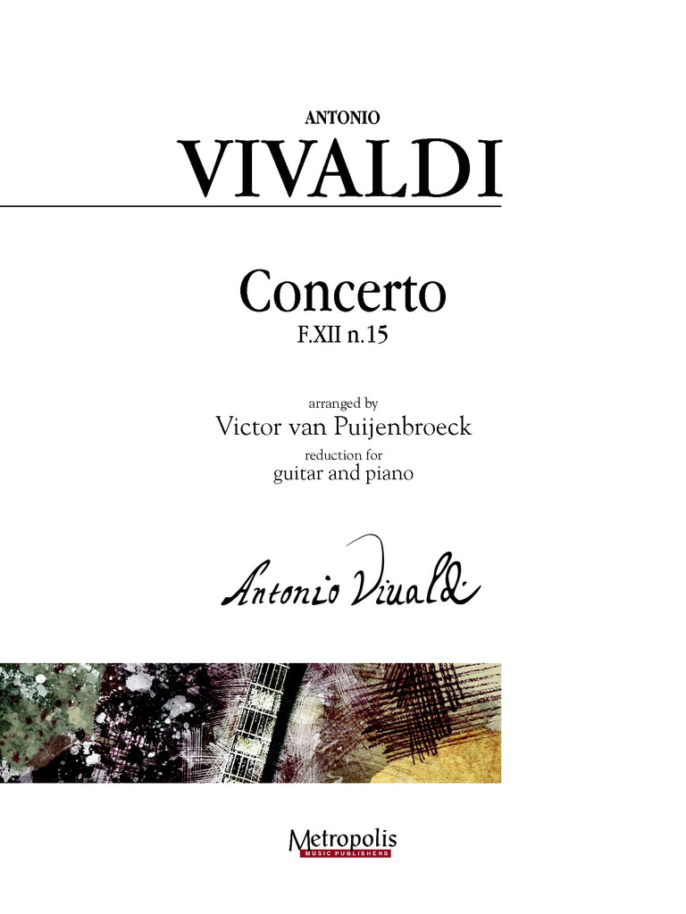 Vivaldi (arr. Van Puijenbroeck) - Concerto, F.XII n. 15 for Guitar and Piano - GP14011EM