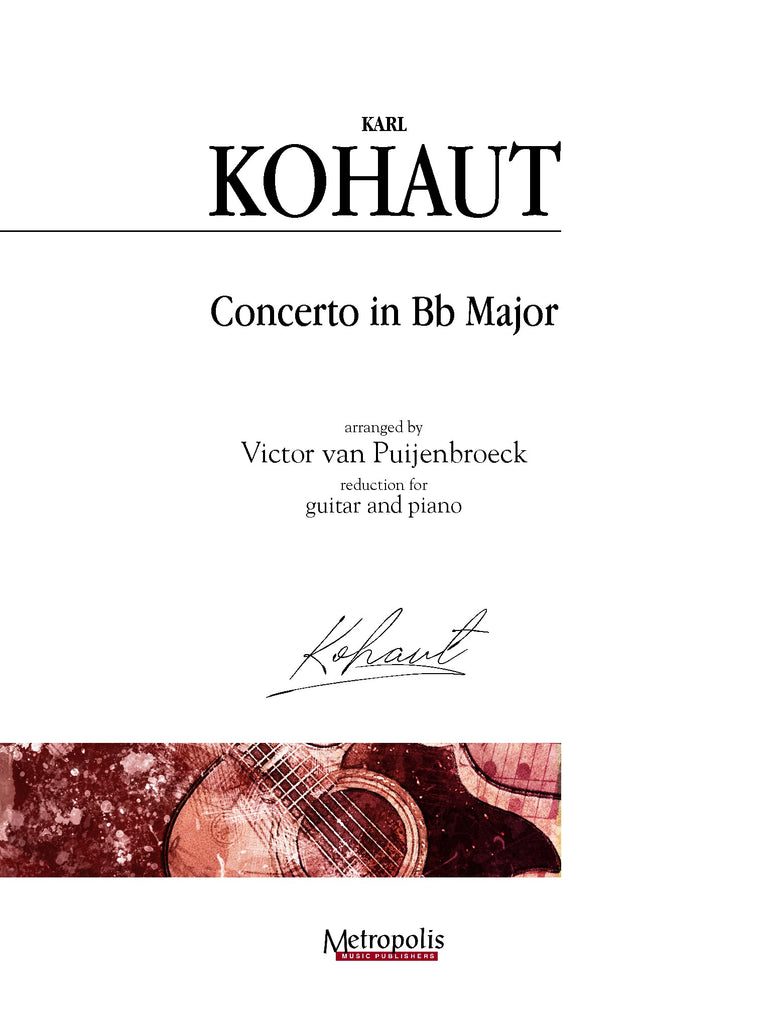 Kohaut (arr. Van Puijenbroeck) - Concerto in B-flat Major for Guitar and Piano - GP14018EM