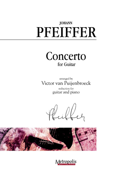 Pfeiffer (arr. Van Puijenbroeck) - Concerto for Guitar and Piano - GP14019EM