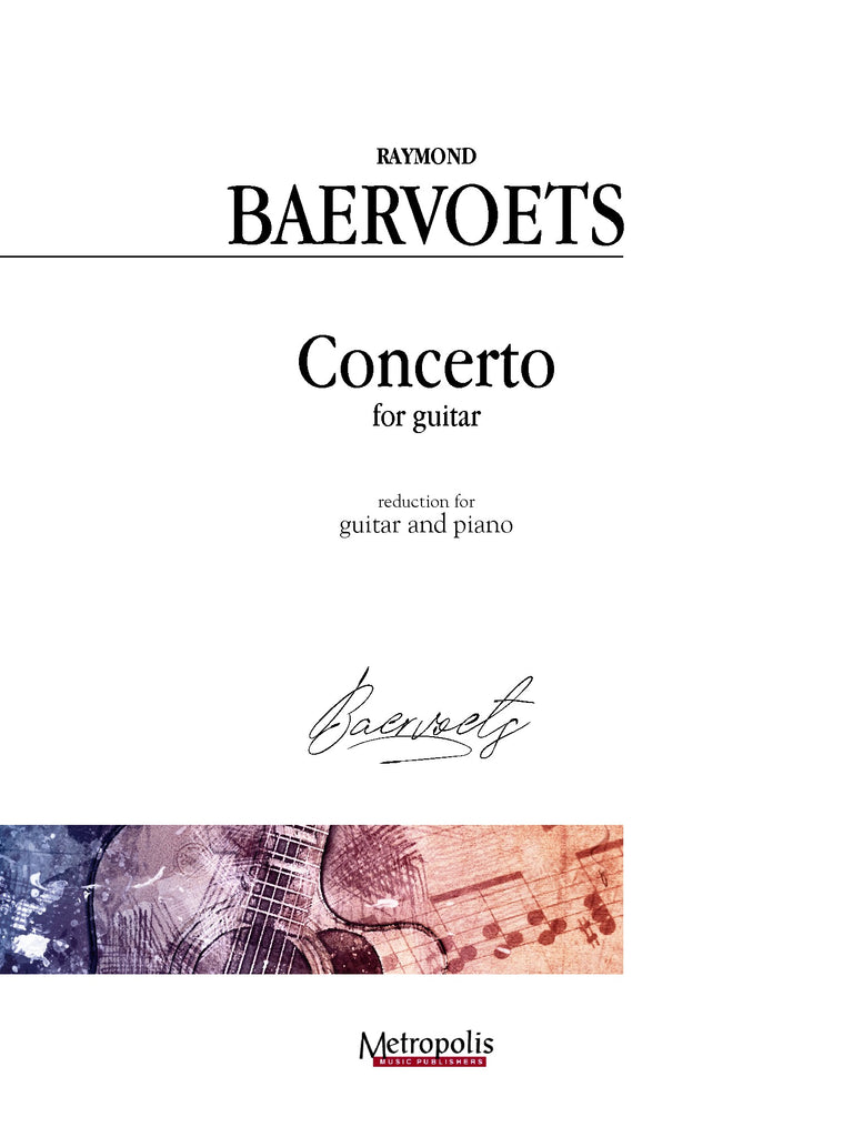 Baervoets - Concerto for Guitar (Piano Reduction) - GP4535EM