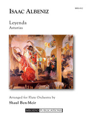 Albeniz (arr. Ben-Meir) - Leyenda (Flute Orchestra) - MEG012