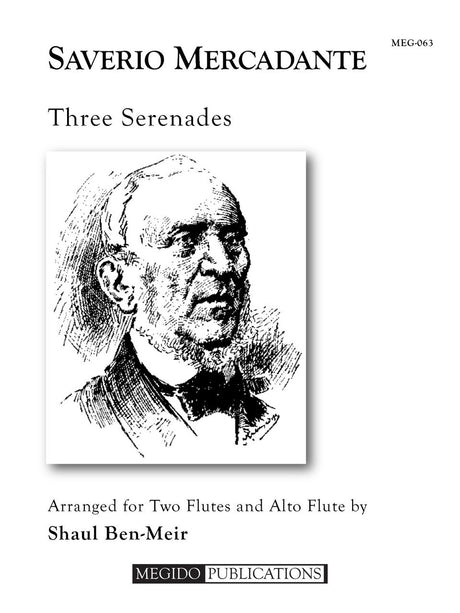 Mercadante (arr. Ben-Meir) - Three Serenades (Two Flutes and Alto Flute) - MEG063
