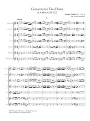 Vivaldi (arr. Ben-Meir) - Concerto for Two Flutes in A Minor, RV 522 (Flute Orchestra) - MEG131