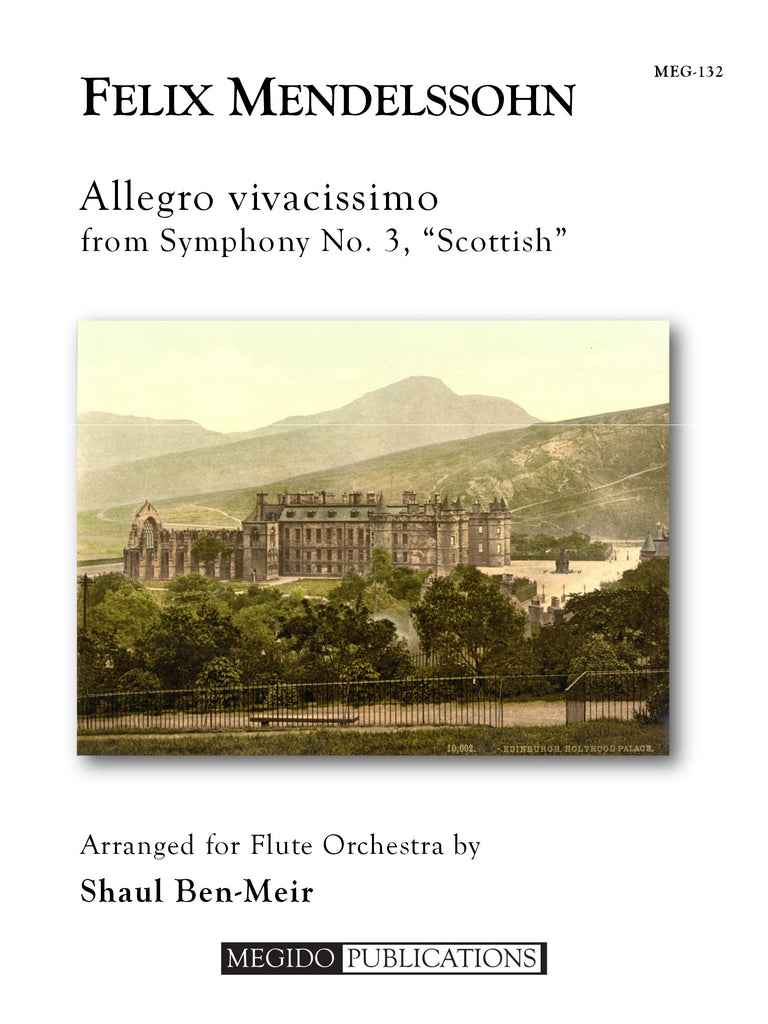 Mendelssohn (arr. Ben-Meir) - Allegro vivacissimo from Symphony No. 3 (Flute Orchestra) - MEG132