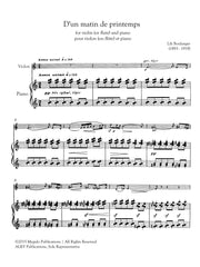 Boulanger, Lili - D'un matin de printemps for Violin (or Flute) and Piano - MEG150