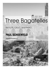 Schoenfeld - Three Bagatelles for Flute, Cello and Piano (Piano Score and Parts) - MIG11