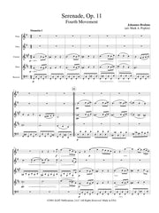 Brahms (arr. Popkin) - Serenade, Op. 11, Fourth Movement for Wind Quintet - MP01A