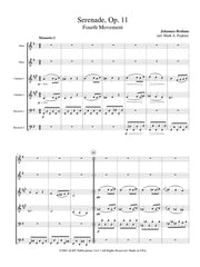Brahms (arr. Popkin) - Serenade, Op. 11, Fourth Movement for Wind Sextet - MP01B
