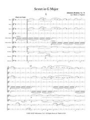 Brahms (arr. Popkin) - Sextet in G Major, Op. 36 for Double Wind Quintet  - MP12