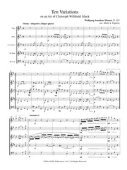 Mozart (arr. Popkin) - Ten Variations on an Air of Gluck for Wind Quintet - MP20