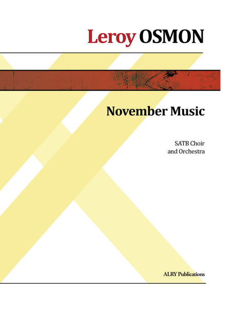 Osmon - November Music for SATB Choir and Orchestra - OR12