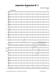 Agomar Gonzalez - Capricho Orquestal No. 1 for Orchestra - OR3154PM