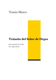 Marco - Transito del Senor de Orgaz for String Orchestra - OR3565PM