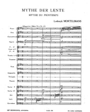Mortelmans - Mythe der Lente (Full Score) - OR4645AEM