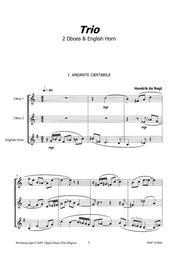 de Regt - Trio for 2 Oboes and English Horn - OT107060DMP