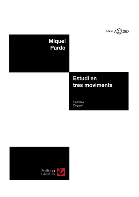 Pardo - Estudi en tres moviments for Timpani - PC3087PM