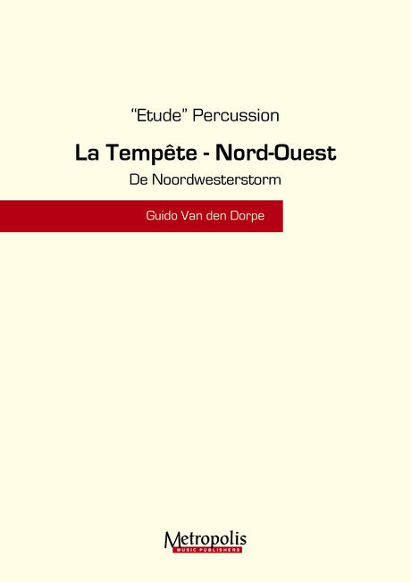Van den Dorpe - Noordwesterstorm for Percussion Ensemble - PC6819EM
