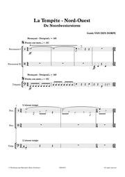 Van den Dorpe - Noordwesterstorm for Percussion Ensemble - PC6819EM