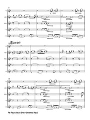 Burnette - The Twelve Jazzy Days of Christmas for Flute Choir - PCMP118