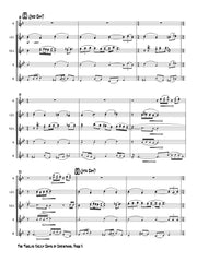 Burnette - The Twelve Jazzy Days of Christmas for Flute Choir - PCMP118