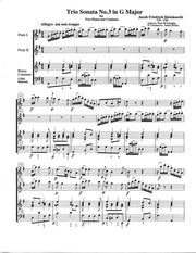 Kleinknecht (arr. Douglas) - Six Trio Sonatas, Vol. II - PMD12