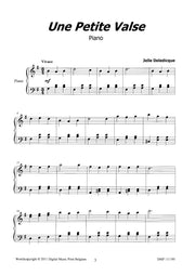 Deledicque - Une Petite Valse for Piano - PN111195DMP
