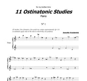 Kruisbrink - 11 Ostinatonic Studies for Piano - PN116036DMP