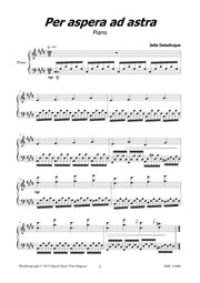 Deledicque - Per aspera ad astra for Piano Solo - PN119004DMP