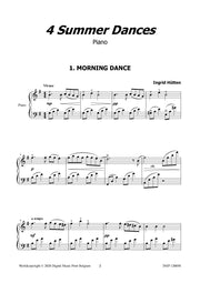 Huetten - 4 Summer Dances for Piano - PN120050DMP