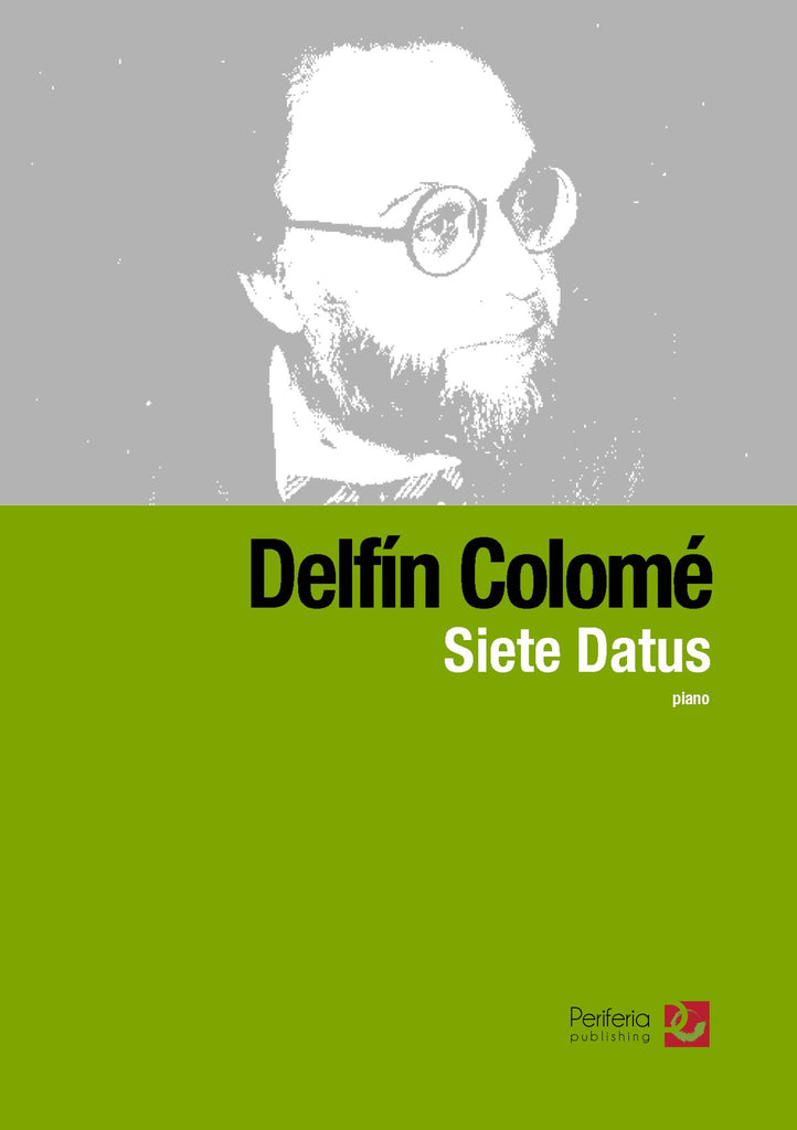 Colome - Siete Datus for Piano - PN3575PM