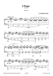 Burgmuller - L'Orage - De Storm, Op. 109 for Piano Solo - PN6885EM