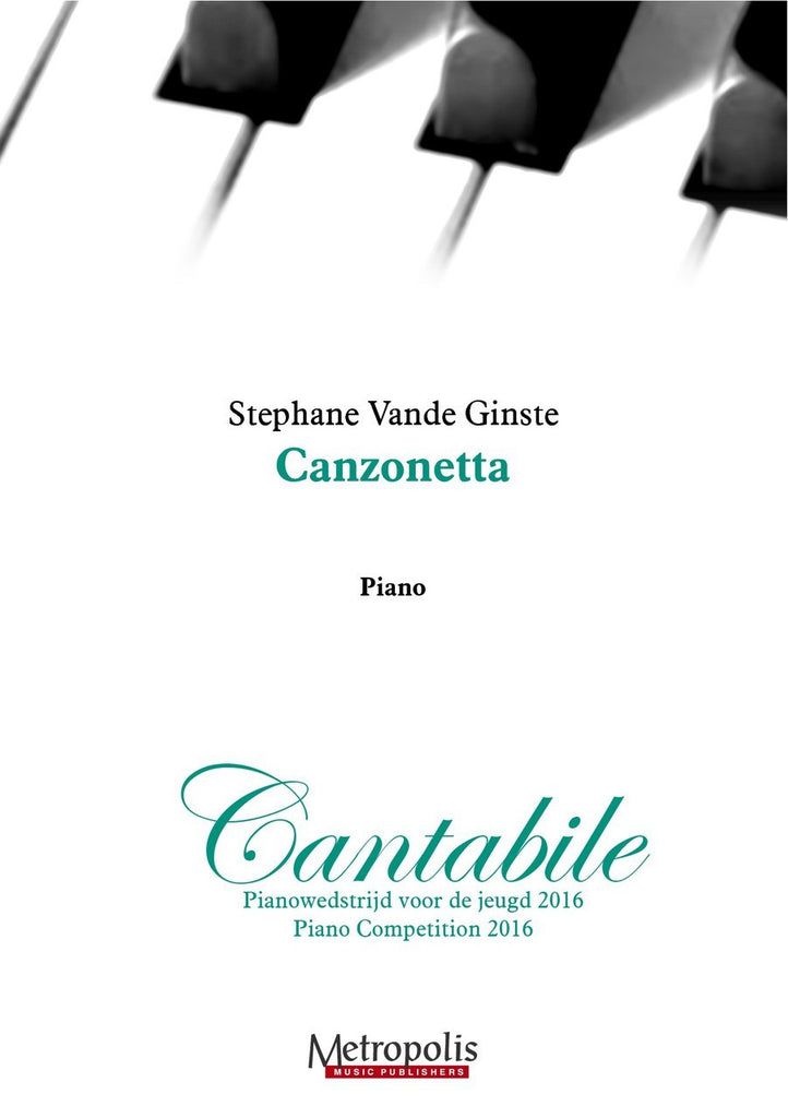Vande Ginste - Canzonetta for Piano - PN6942EM