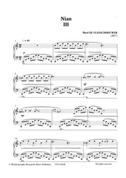 De Vleeschhouwer - Nian III for Piano Solo - PN7174EM