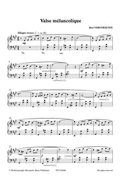 Verstraeten - Valse Melancolique for Piano Solo - PN7244EM
