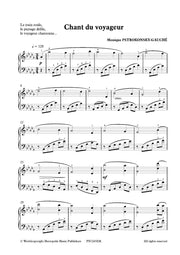 Pstrokonsky-Gauché - Chant du voyageur for Piano Solo - PN7245EM