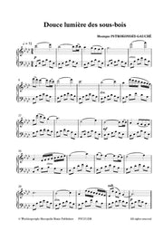 Pstrokonsky-Gauché - Douce lumière des sous-bois for Piano Solo - PN7251EM