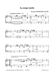 Pstrokonsky-Gauché - La neige tombe for Piano Solo - PN7255EM
