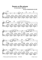 Pstrokonsky-Gauché - Sonate en do mineur for Piano Solo - PN7263EM