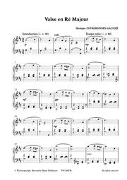 Pstrokonsky-Gauché - Valse en Re Majeur for Piano Solo - PN7268EM