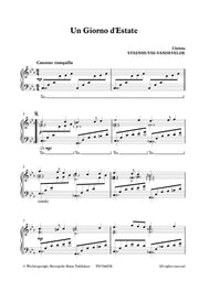Steenhuyse-Vandevelde - Un Giorno d'Estate for Piano Solo - PN7366EM