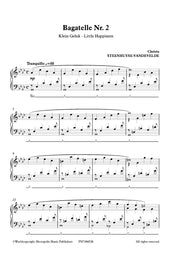 Steenhuyse-Vandevelde - Bagatelle Nr. 2 - Klein Geluk for Piano Solo - PN7386EM