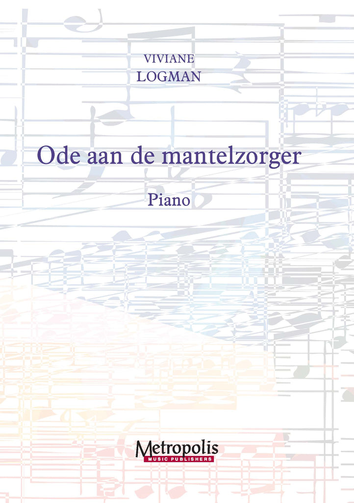 Logman - Ode aan de mantelzorger for Piano - PN7444EM