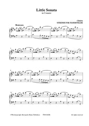Steenhuyse-Vandevelde - Little Sonata in G Major for Piano Solo - PN7634EM