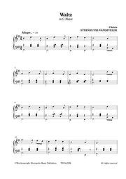 Steenhuyse-Vandevelde - Waltz in G Major for Piano Solo - PN7642EM