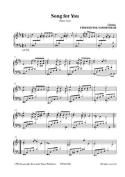 Steenhuyse-Vandevelde - Song for you for Piano Solo - PN7661EM