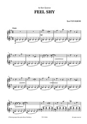 Van Marcke - Feel Shy for Piano Solo - PN7725EM