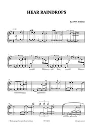 Van Marcke - Hear Raindrops for Piano Solo - PN7726EM